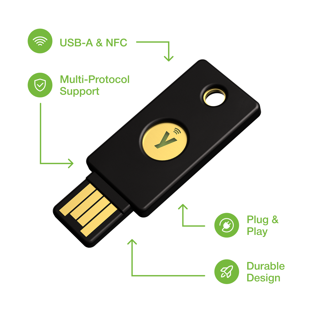 YubiKey 5 NFC – USB-A & NFC Security Key | Trust Panda – Trust YubiKey 5 NFC – USB-A & NFC Security Key | Trust Panda – Trust