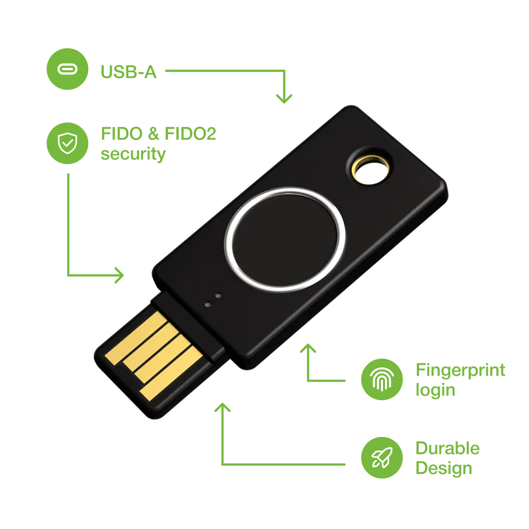 YubiKey Bio (FIDO változat)