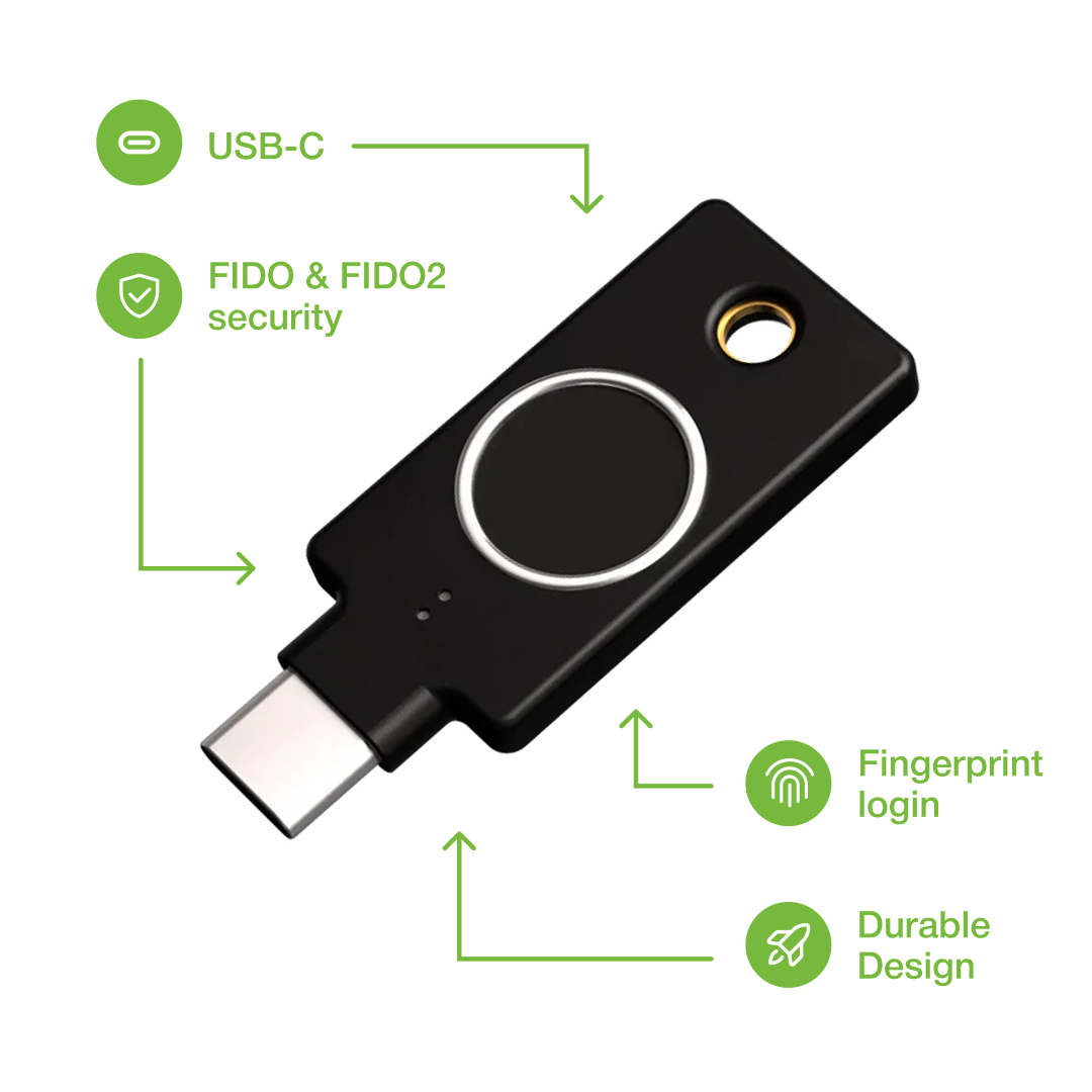 YubiKey C Bio (FIDO vátozat)