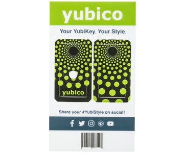YubiStyle Cover (Polka Green) - Trust Panda